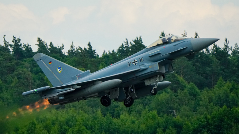 Eurofighter Typhoon taking off