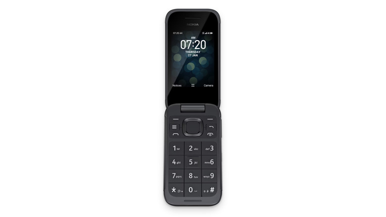 The Nokia 2760 flip on a white background