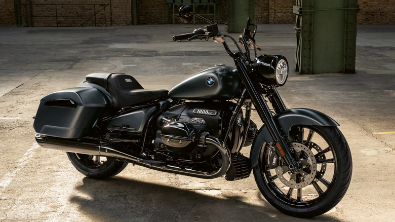 A 2025 Blackstorm Metallic BMW R 18 Roctane motorcycle