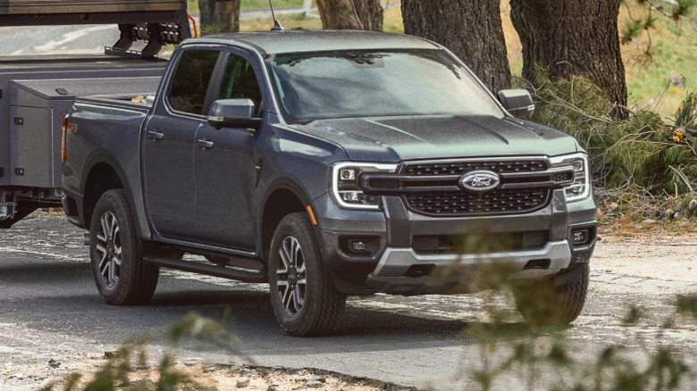 A black 2025 Ford Ranger