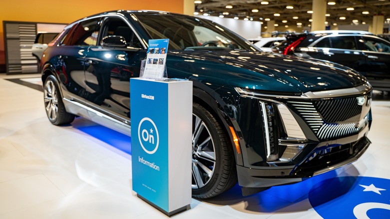 Cadillac LYRIQ at a car show