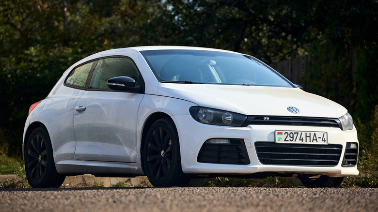 White VW Scirocco R
