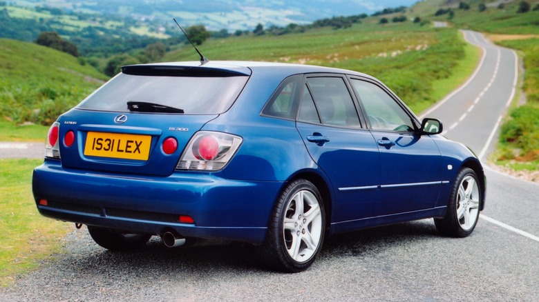Lexus IS300 SportCross parked on a road