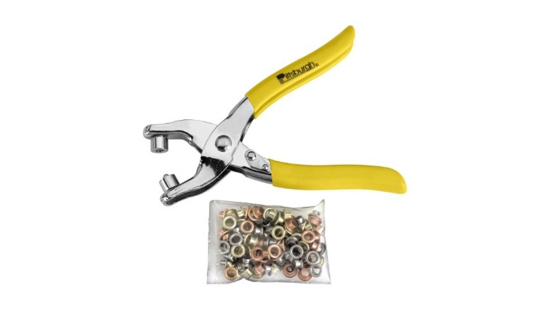 Pittsburgh Grommet Pliers with 100 Grommets