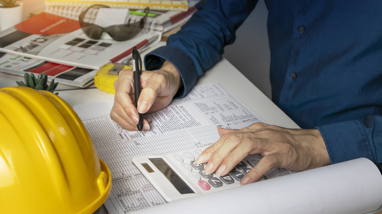 drawing up plans for electrical work