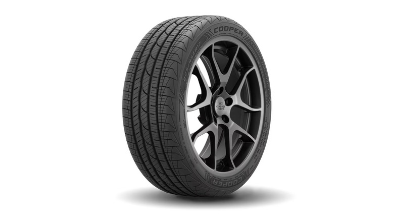 A Cooper Cobra Instinct tire stock image