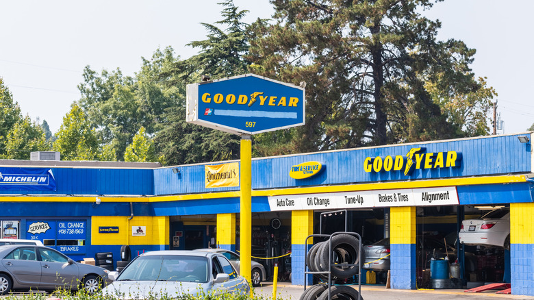 A Goodyear Tire and Auto Service station located in San Francisco