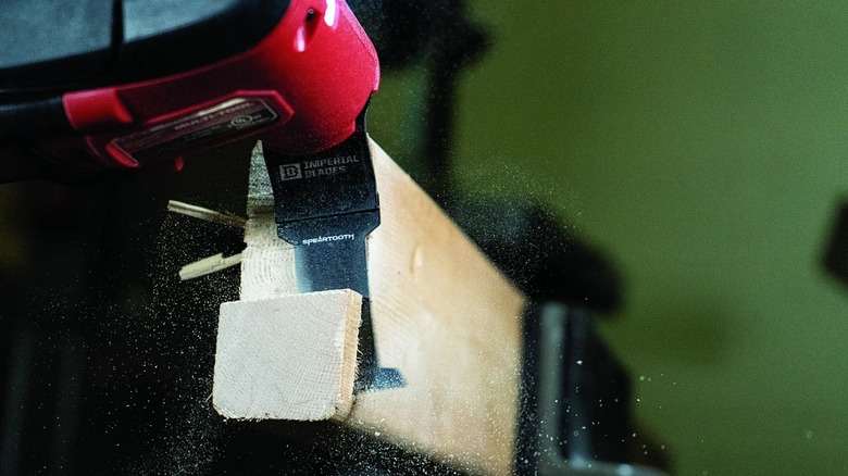 multitool cutting with an Imperial Blades blade