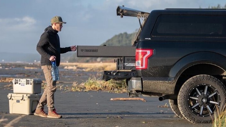 TruckVault base camp system in a truck