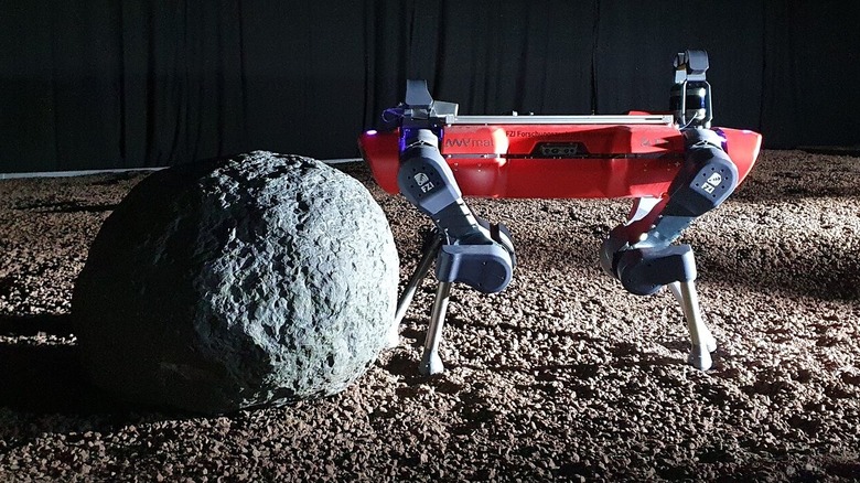 Rover exploring lunar environment