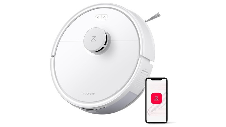 Roborock smart vacuum in white color