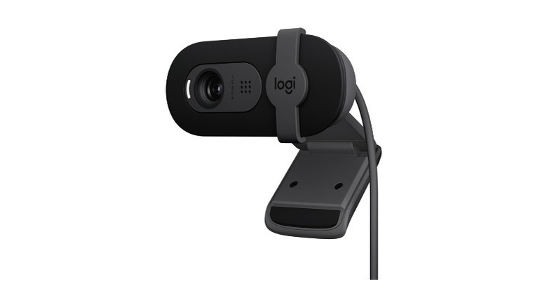 Black webcam