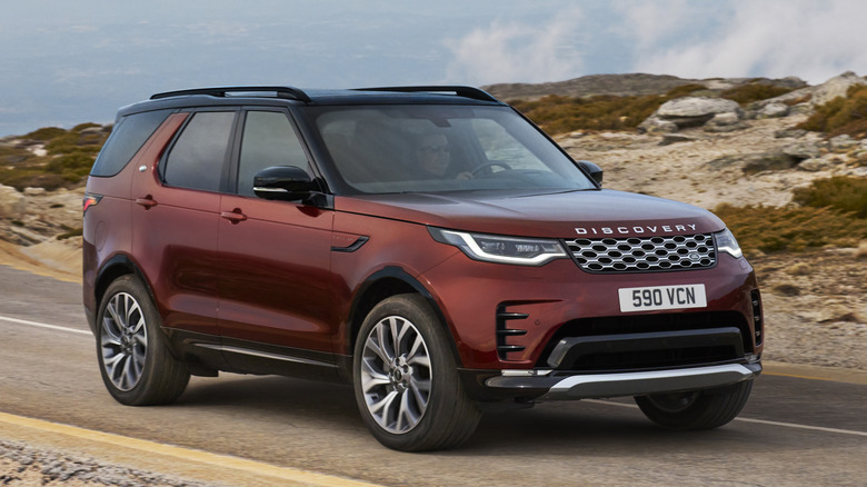 Land Rover Discovery on the road