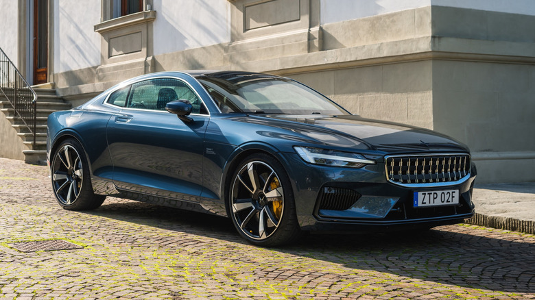 Polestar 1 in a European city street