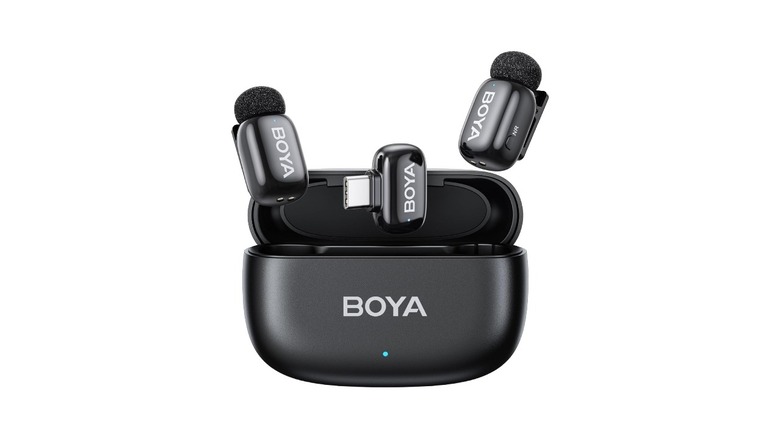 Boya mini wireless lavalier mic with case