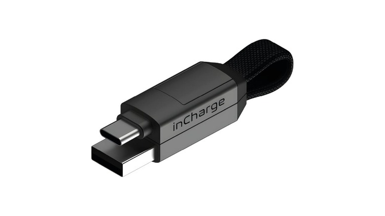 inCharge 6-in-1 USB cable keychain