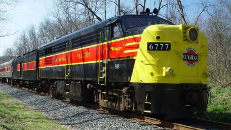 A CVSR train pulling passengers through north Ohio