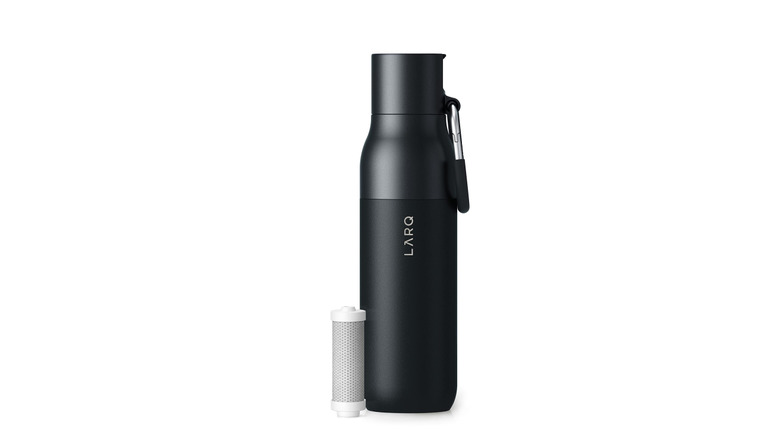 Water bottle on white background