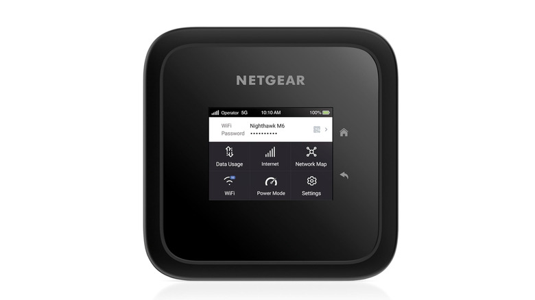 Netgear hotspot on white background
