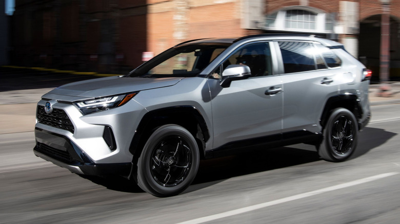 2022 Toyota RAV4 Hybrid on the road