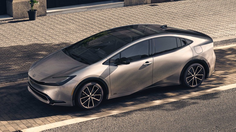 2023 Toyota Prius parked at the roadside