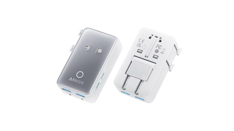 The Anker travel adapter on a white background