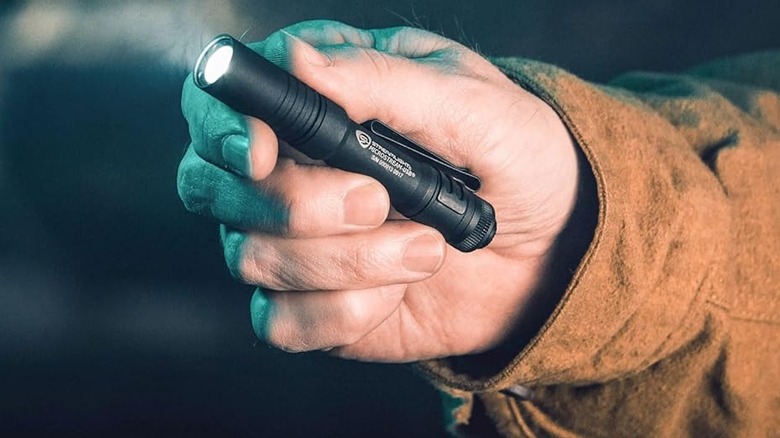 Streamlight 66601 MicroStream Flashlight in hand