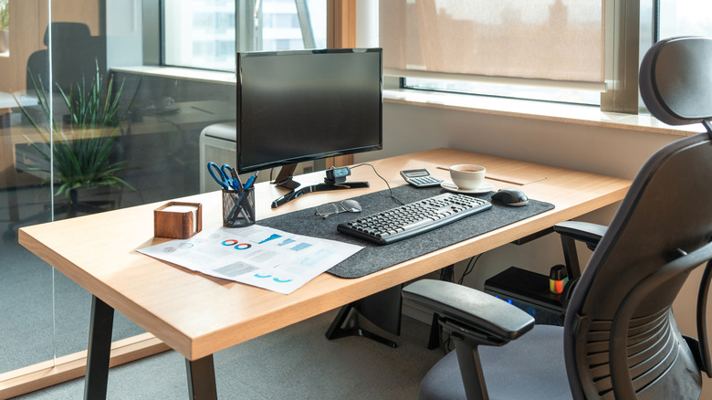 desk space in an office