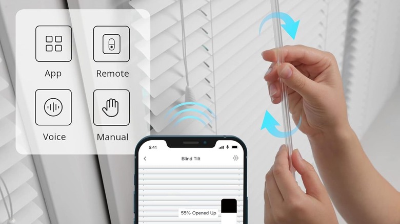 SwitchBot motorized blinds app