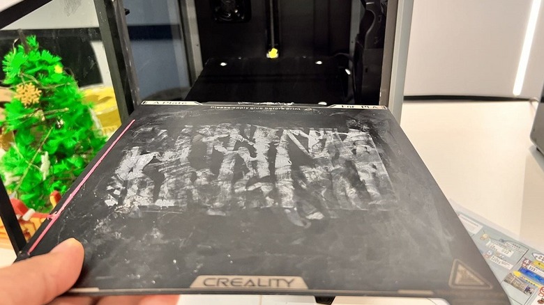 Dirty Creality bed