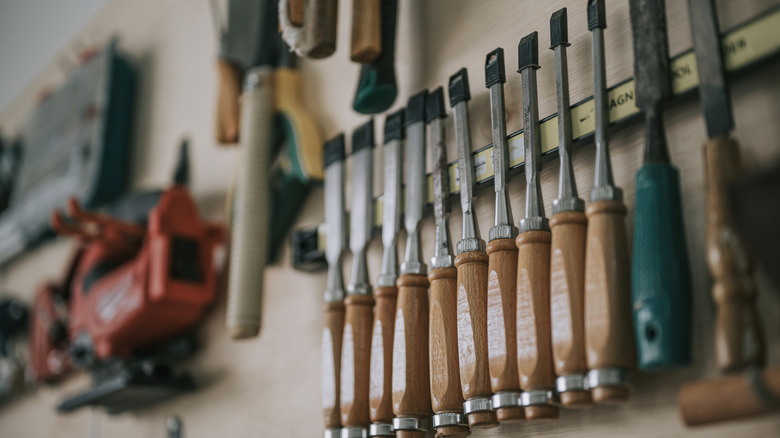 chisels on a magnetic strip