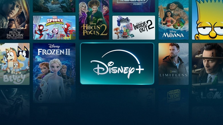 Disney+ logo and interface