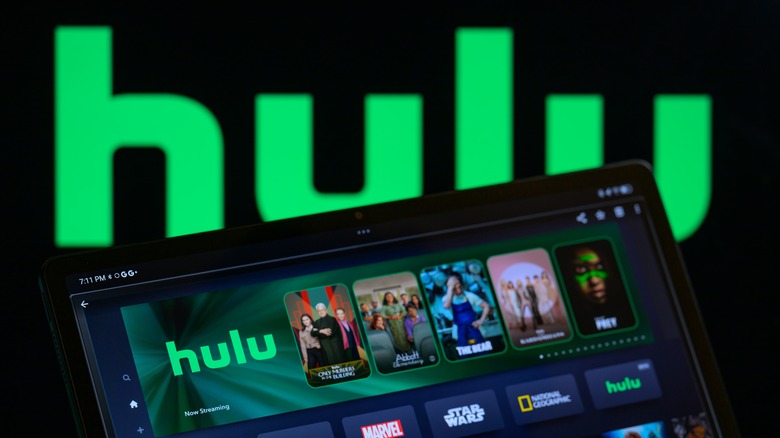 Hulu logo with second screen