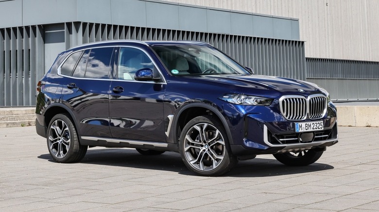 BMW X5 in parking lot