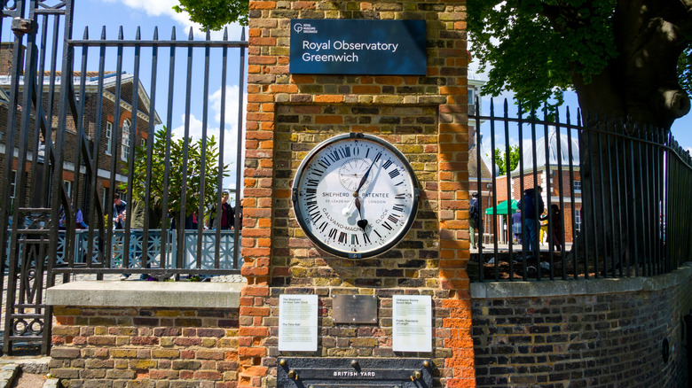 Prime Meridian clock in Greenwich