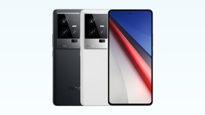 iQOO 11 smartphones, 3 colors side by side