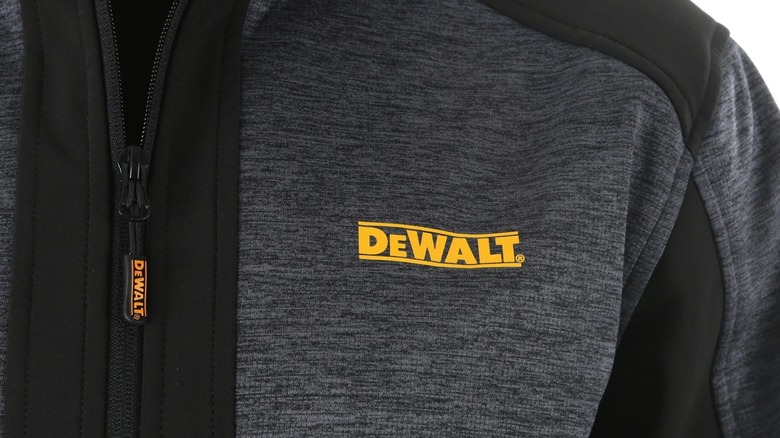 Close up DeWalt waterproof jacket