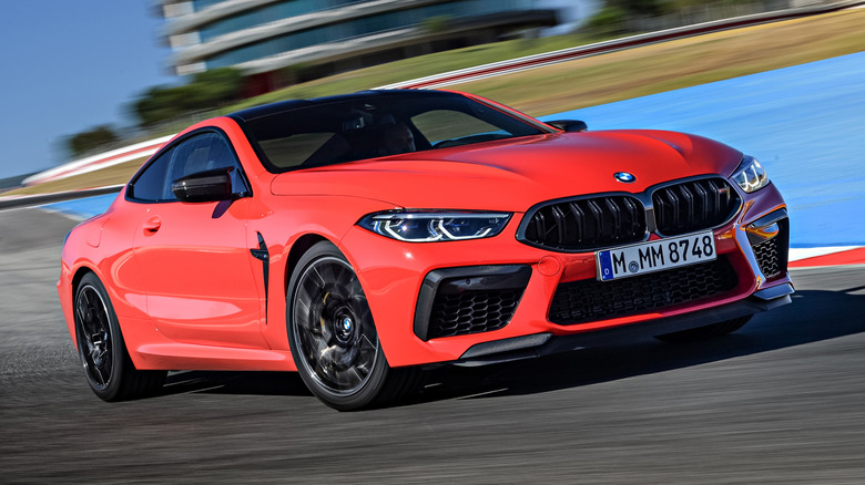 BMW M8 Competition on track