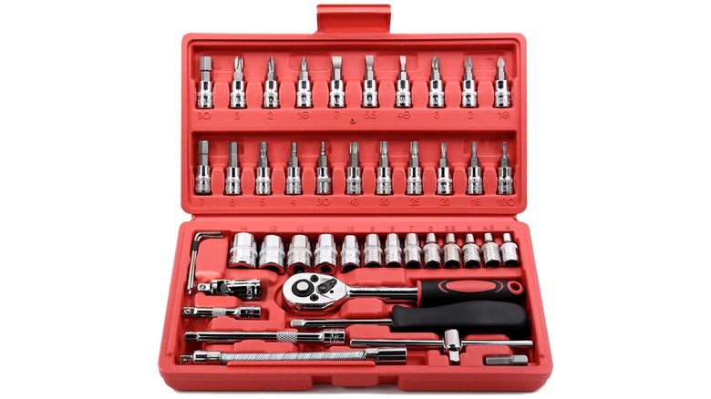 EgoFine 46-Piece Ratchet and Socket Set