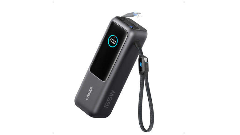 Anker 165-watt charger over a white background