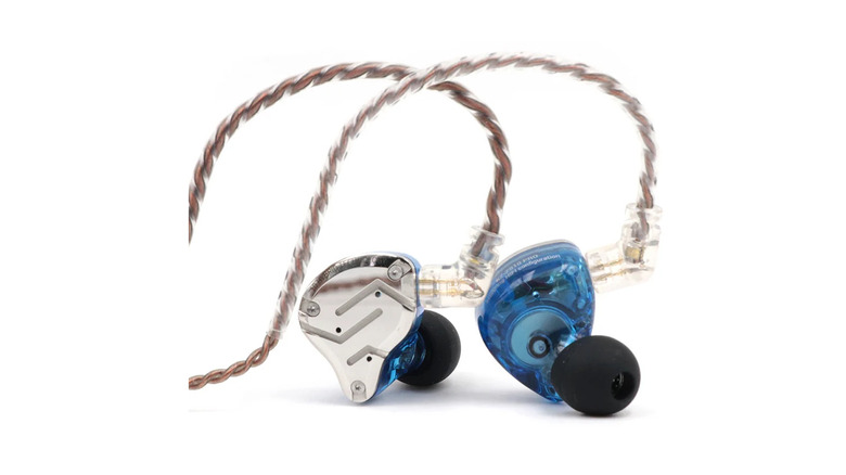 Linsoul earbuds on a white background