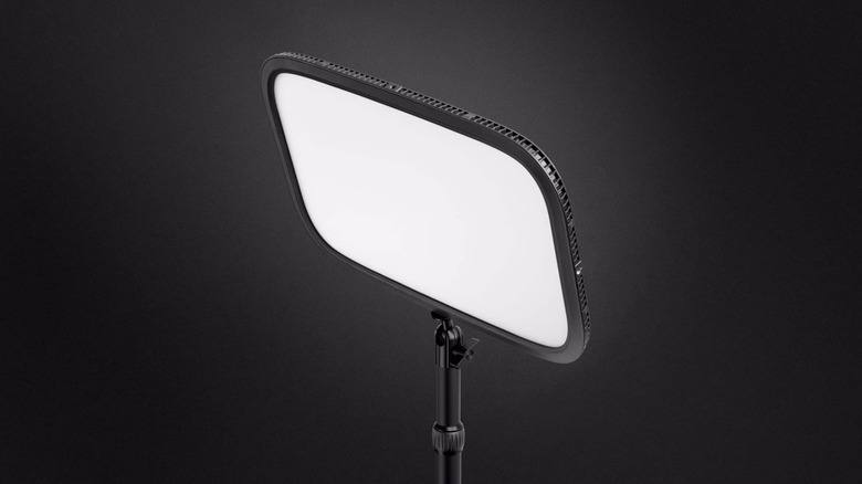 Elgato key light over a dark background