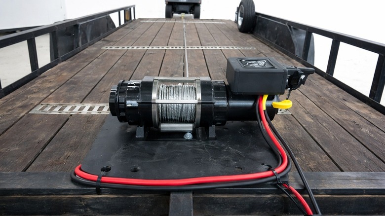 Bulldog Winch on trailer