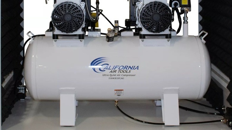 Close up of California Air Tools air compressor