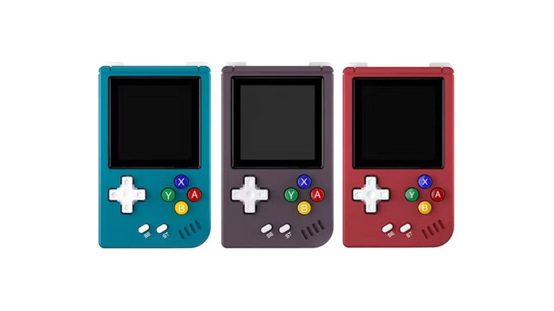 Anbernic RG Nano gaming console in three colors
