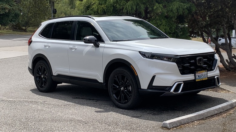 Parked Honda CR-V