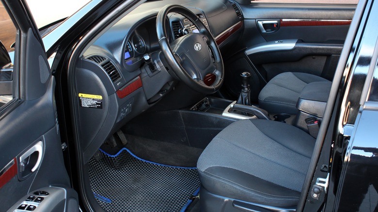 Interior shot of 2008 Hyundai Santa Fe