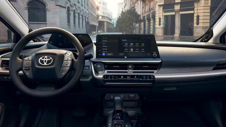 Interior of Prius