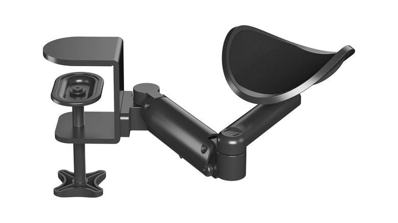 Armrest over white background