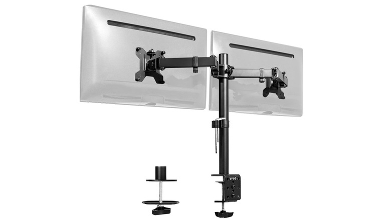 A monitor clamp desk mount holder